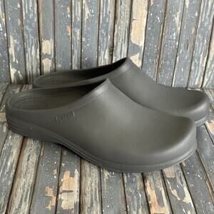 Aetrex Women's Bondi Orthotic Sz 10 Anti Slip Clog Mule Slide Charcoal NWT